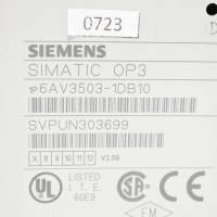 Siemens Simatic S7 OP3 Operator Panel 6AV3503-1DB10 6AV3 503-1DB10 -used-