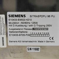 Siemens Sitras DPU96PU DPU 96 PU E10433-E9502-H210 E10 433-E9502-H210 -used-