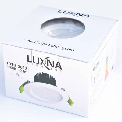 LUXNA LED Downlight 8W 4000K 800lm Deckenlampe Spot Weiss 230V Trafo Dimmbar