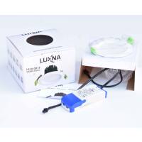LUXNA LED Downlight 8W 4000K 800lm Deckenlampe Spot Weiss 230V Trafo Dimmbar
