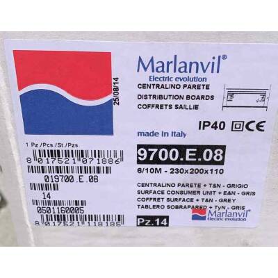 Marlanvil Aufputz 6/10 Module Kleinverteiler Verteilerkasten 230x200x110 IP40