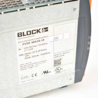 Block Power Supply Netzteil f&uuml;r Hutschiene 400V 24VDC 10A PVSE 400/24-10 -used-