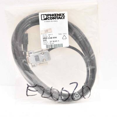 Phoenix Contact PRG CAB Mini DIN Kabel  2730611 Female 9Pin RS-232 3m -new-