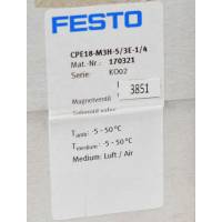Festo Magnetventil CPE18-M3H-5/3E-1/4 170321 -new-