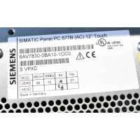 Siemens SIMATIC Panel PC 577B; 12&quot; 6AV7830-0BA10-1CC0 6AV7 830-0BA10-1CC0 -used-