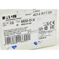 1x Eaton 216602 M22-D-X Drucktaste RMQ-Titan ohne Tastenplatte M22-D-XQ -new-