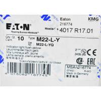 1x Eaton Leuchtmelder 22mm RMQ-Titan flach gelb M22-L-Y 216774 M22-L-YQ  -new-