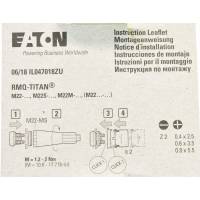 1x Eaton Leuchtmelder RMQ-Titan flach wei&szlig; 216771 M22-L-W M22-L-WQ -new-