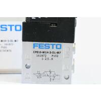 FESTO compact performance Magnetventil 3/2Wege Ventil CPE10-M1H-3-OL-M7 -unused-