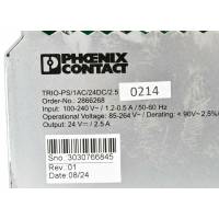 PHOENIX Netzteil Power Supply TRIO-PS/1AC/24DC/2.5 2866268 -used-