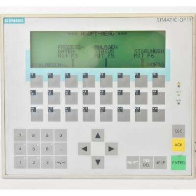 Siemens Operator Panel OP 17 OP17-DP12  6AV3617-1JC30-0AX1 Funktionsgarantie?